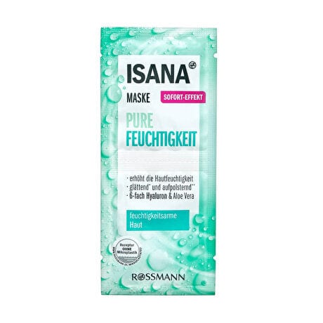 Isana Maske 2X8Ml Pure Nemlendirme