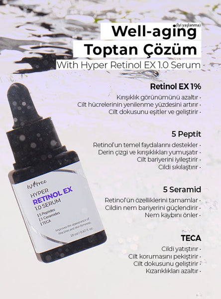 Isntree Hyper Retinol EX 1.0 Serum 20ml (Kırışıklık Önleme ve İyi Yaşlanma Serumu)