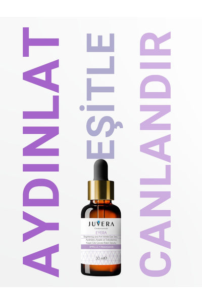 JUVERA Cosmeceuticals Aydınlatıcı Morluk Torbalanma Ve Kırışıklık Karşıtı Göz Çevresi Serumu 30ml