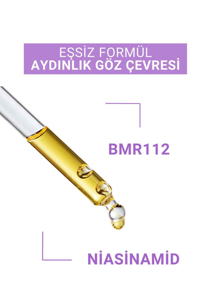 JUVERA Cosmeceuticals Aydınlatıcı Morluk Torbalanma Ve Kırışıklık Karşıtı Göz Çevresi Serumu 30ml