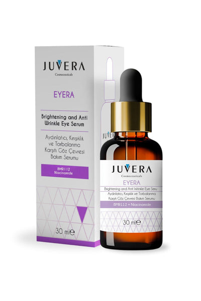 JUVERA Cosmeceuticals Aydınlatıcı Morluk Torbalanma Ve Kırışıklık Karşıtı Göz Çevresi Serumu 30ml