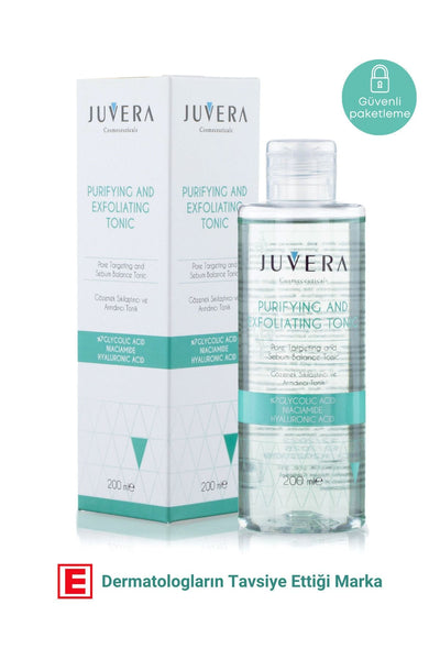 JUVERA Cosmeceuticals Glikolik Asit Içerikli Gözenek Sıkılaştırıcı Arındırıcı Ve Kararma Karşıtı Tonik 200ml