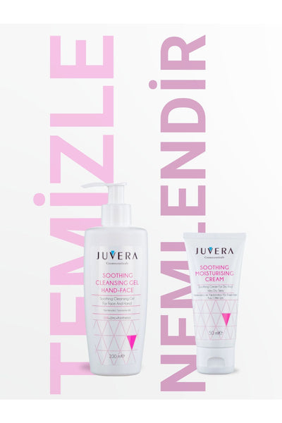 JUVERA Cosmeceuticals Hassas Ciltler Için Yüz Yıkama Jeli | Nemlendirici Etkili Yüz Temizleme Jeli 200 ml