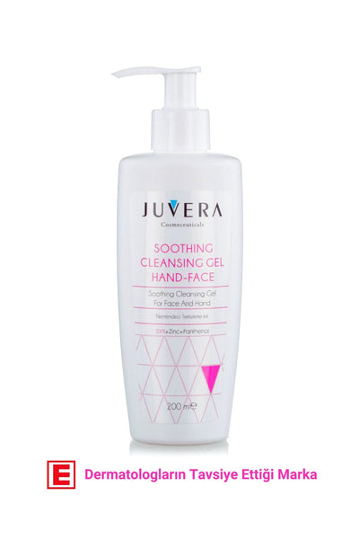 JUVERA Cosmeceuticals Hassas Ciltler Için Yüz Yıkama Jeli | Nemlendirici Etkili Yüz Temizleme Jeli 200 ml