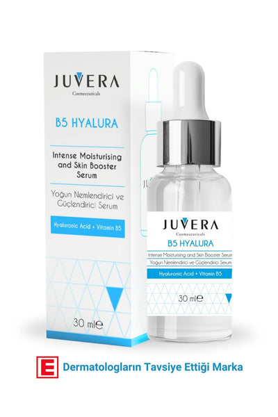 JUVERA Cosmeceuticals Hyaluronik Asit Serum Vita B5 - Yoğun Nemlendirici Ve Cilt Güçlendirici Serum - B5 Hyalura 30ml