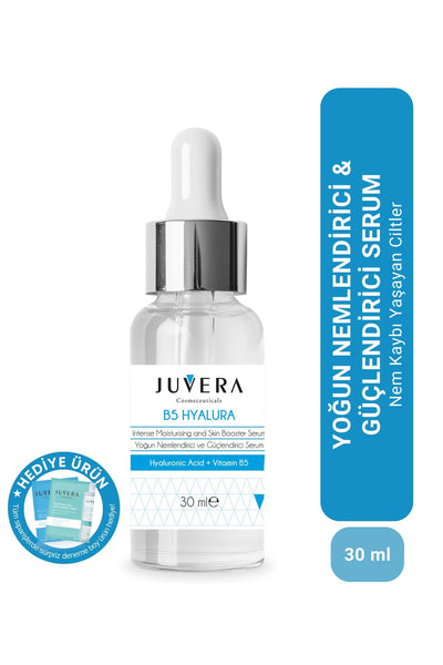 JUVERA Cosmeceuticals Hyaluronik Asit Serum Vita B5 - Yoğun Nemlendirici Ve Cilt Güçlendirici Serum - B5 Hyalura 30ml