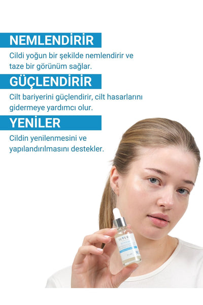 JUVERA Cosmeceuticals Hyaluronik Asit Serum Vita B5 - Yoğun Nemlendirici Ve Cilt Güçlendirici Serum - B5 Hyalura 30ml