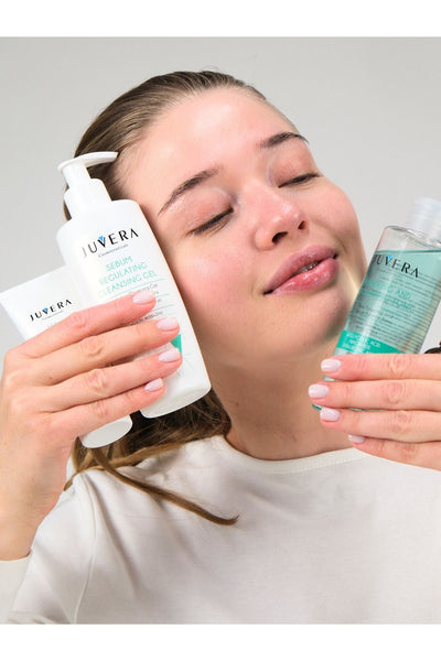 JUVERA Cosmeceuticals Karma Ve Yağlı Ciltler Için Sebum Dengeleyici Ve Yağlandırmadan Nemlendiren Krem 50ml