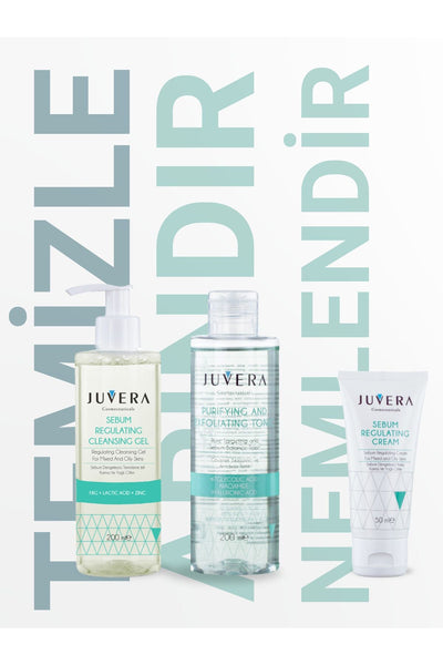 JUVERA Cosmeceuticals Siyah Nokta Karşıtı Karma Ve Yağlı Ciltler Için Yıkama Jeli - Sebum Regulating Gel 200ml