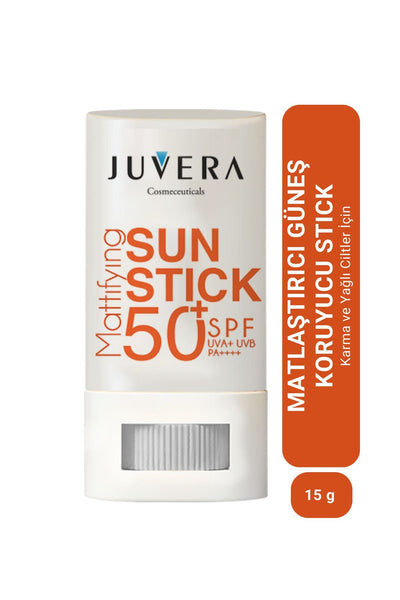 JUVERA Cosmeceuticals Stick Güneş Koruyucu Krem Karma Ve Yağlı Ciltler Için 50spf Pa 15gr