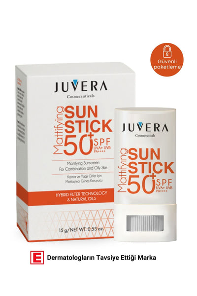 JUVERA Cosmeceuticals Stick Güneş Koruyucu Krem Karma Ve Yağlı Ciltler Için 50spf Pa 15gr