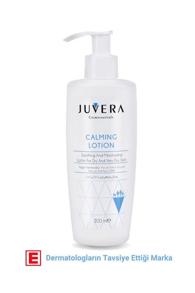 JUVERA Cosmeceuticals Yoğun Nemlendirici Yüz Vücut Losyonu - Kuru Ve Atopik Ciltler - Calming Lotion 200 Ml