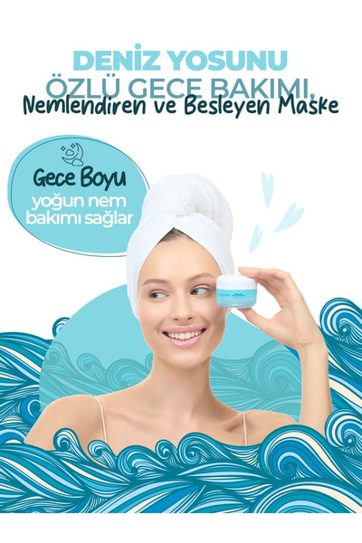 K-Lotus Beauty Deniz Yosunu Özlü Gece Bakımı Uyku Maskesi 30 ml