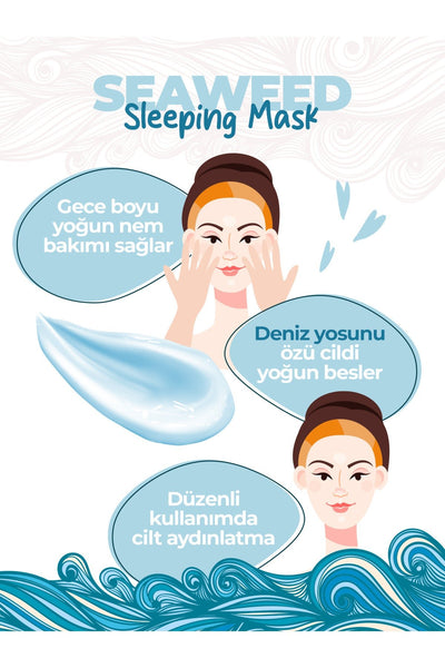 K-Lotus Beauty Deniz Yosunu Özlü Gece Bakımı Uyku Maskesi 30 ml