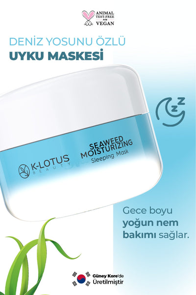 K-Lotus Beauty Deniz Yosunu Özlü Gece Bakımı Uyku Maskesi 30 ml