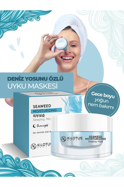 K-Lotus Beauty Deniz Yosunu Özlü Gece Bakımı Uyku Maskesi 30 ml