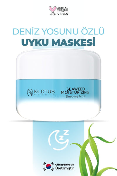 K-Lotus Beauty Deniz Yosunu Özlü Gece Bakımı Uyku Maskesi 30 ml SKT İndirimi