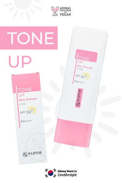 K-Lotus Beauty Tone Up Ton Dengeleyici ve Aydınlatıcı Güneş Kremi SPF 50+ PA++++ 50 ml