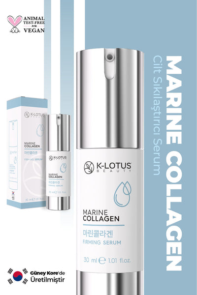 K-Lotus Marine Collagen Cilt Sıkılaştırıcı Aydınlatıcı Ve Çizgileri Dolduran Cilt Serumu 30 ml