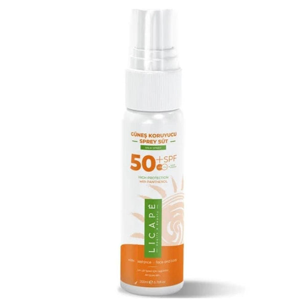 Licape Güneş Koruyucu Sprey Süt SPF50+ Faktör Uva Uvb 200ml SKT İndirimi