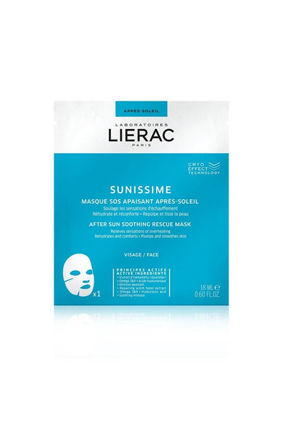 Lierac Sunissime Soothing Rescue Mask Yüz için Güneş Sonrası Nemlendirici Rahatlatıcı ve Onarıcı Maske