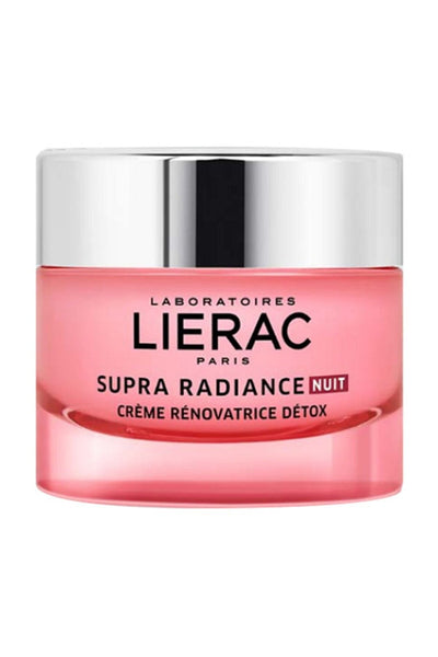 Lierac Supra Radiance Night Cream Tüm Cilt Tipleri İçin Detoks Etkili, Işıltı Veren, Yenileyici Gece Kremi
