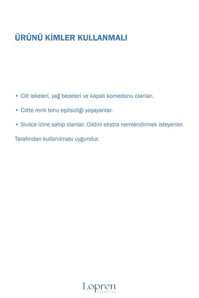 Lopren %10 Azelaik Asit Leke Karşıtı Cilt Bakım Serumu 30 ml