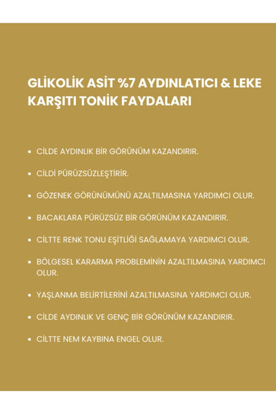 Lopren %7 Glikolik Asit Aydınlatıcı & Leke Karşıtı Tonik 250 ml