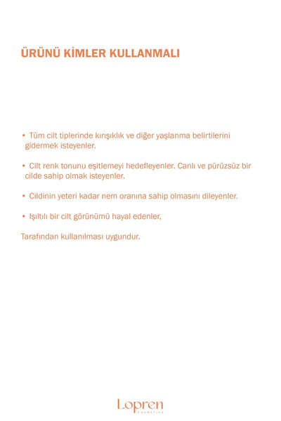 Lopren C Vitamini Aydınlatıcı Multi Formül Cilt Bakım Serumu 30 ml