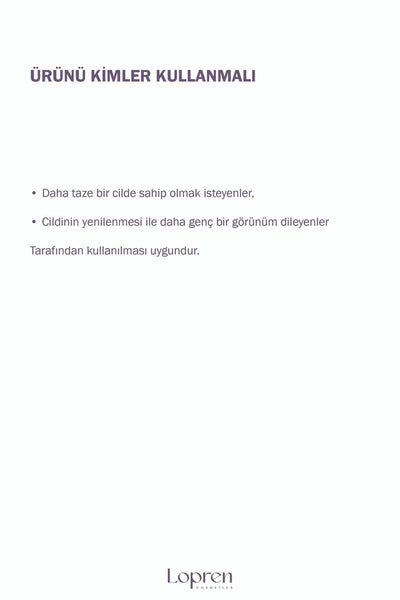 Lopren Ginseng Serum Cilt Yenileyici Ve Tazeleyici 30 ml