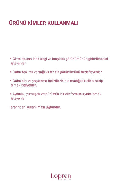 Lopren Hyalüronik Asit Ve Kolajen Yaşlanma Karşıtı Serumu 30 ml