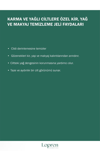 Lopren Karma ve Yağlı Ciltlere Özel Yüz Yıkama Jeli 400 ML