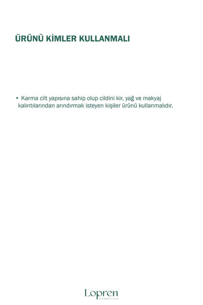 Lopren Karma ve Yağlı Ciltlere Özel Yüz Yıkama Jeli 400 ML