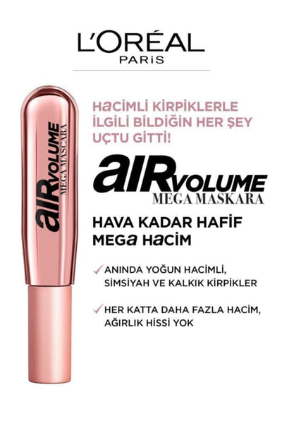 L'Oréal Paris Air Volume Mega Hacim Veren Maskara - Siyah