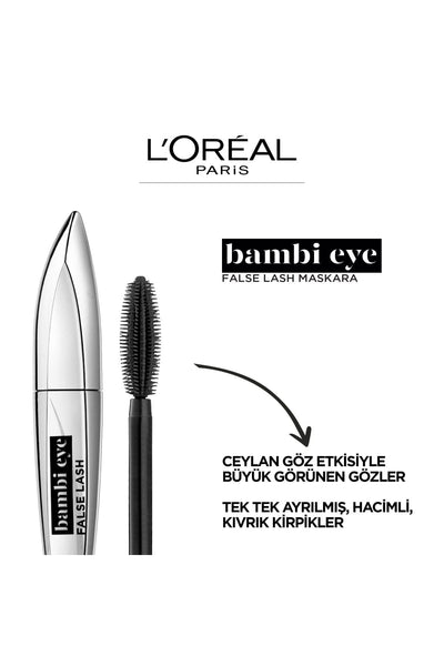 L'Oréal Paris Bambi Eye Ceylan Göz Etkili Maskara - Siyah