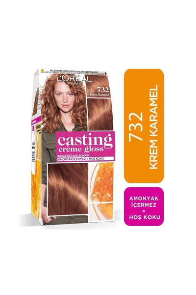 L'Oréal Paris Casting Crème Gloss Saç Boyası - 732 Krem Karamel