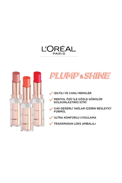 L'Oréal Paris Color Riche Plump & Shine Ruj 101 Nectarine Plump
