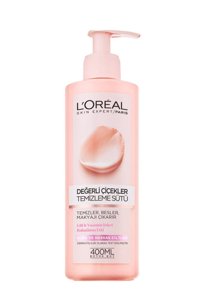 L'Oréal Paris Değerli Çiçekler Temizleme Sütü Kuru Ve Hassas Ciltler