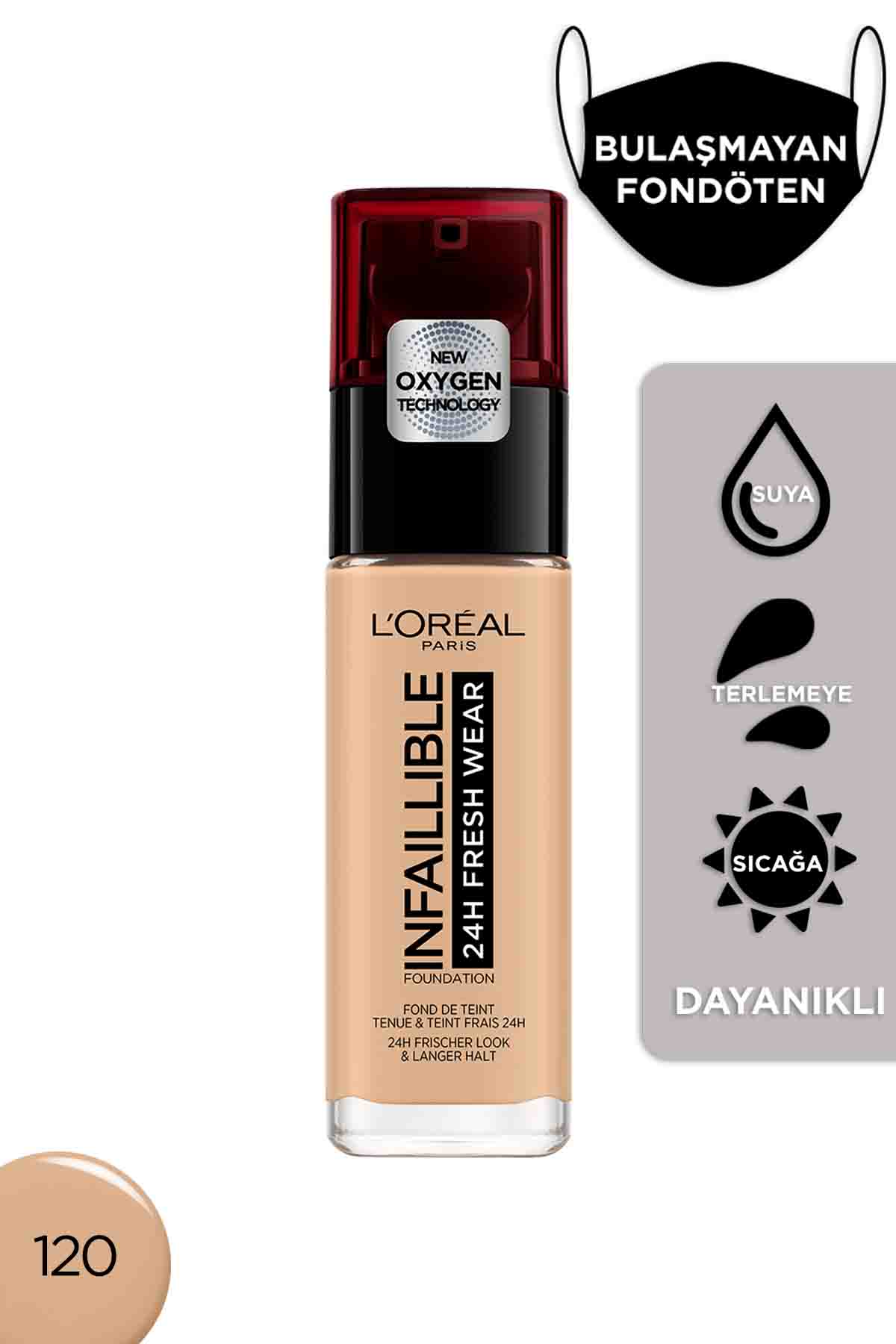 L'Oréal Paris L'Oréal Paris Infaillible 24H Fondöten 120 Vanilla