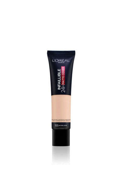 L'Oreal Paris Infaillible 24H Matte Cover Yüksek Kapatıcı Fondöten 155 Natural Rose