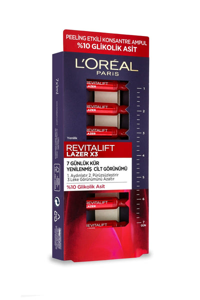 L'Oréal Paris Revitalift Lazer X3 7 Günlük Kür Peeling Etkili Ampul