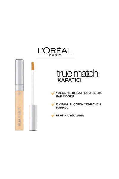 L'Oréal Paris True Match Kapatıcı 1N Ivory