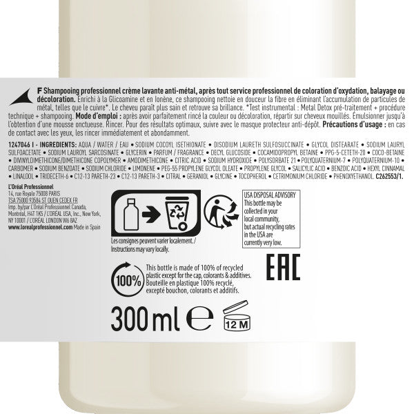 L'Oréal Professionnel Metal Detox Arındırıcı Şampuan 300 ml