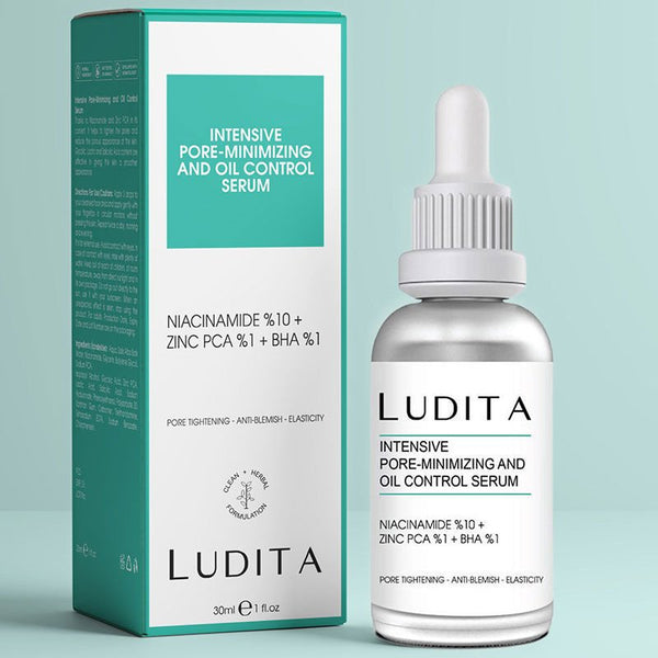 Ludita Gözenek Siyah Nokta ve Sivilce Oluşumunu Gidermeye Yardımcı Serum (Niacinamide 10%+Zınc Pca1%)