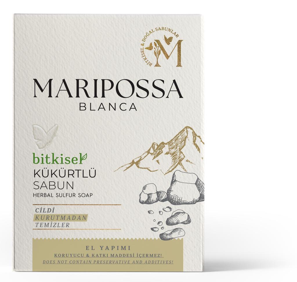 MARIPOSSA BLANCA Maripossa Blanca Bitkisel Kükürtlü Sabun 110gr