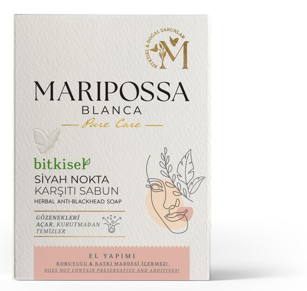 MARIPOSSA BLANCA Maripossa Blanca Bitkisel Siyah Nokta Karşıtı Sabun 110gr