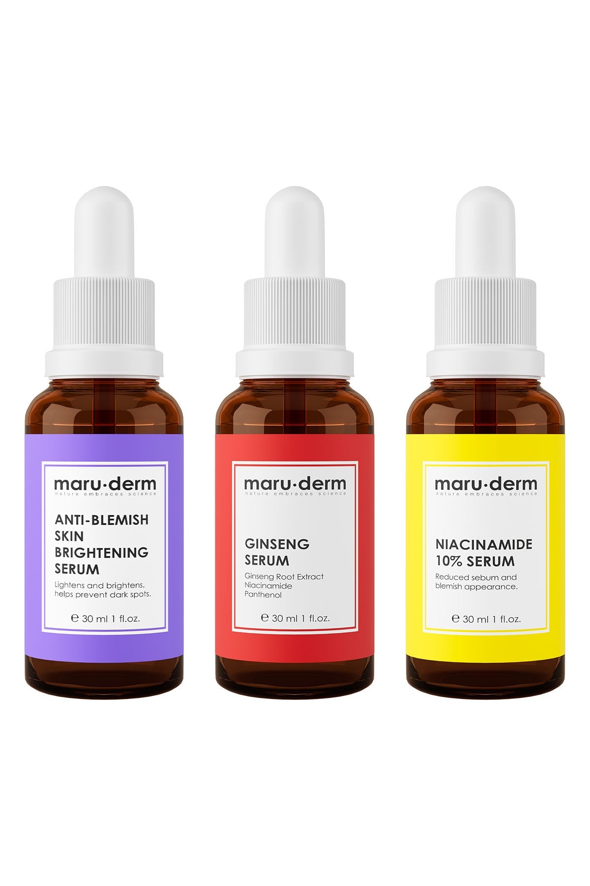 Maruderm 3'lü Cilt Bakım Serum Seti