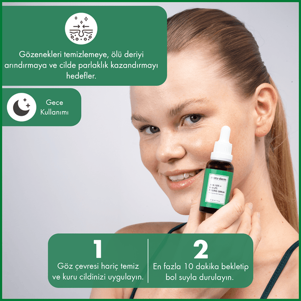 Maruderm Aha %10 + Bha %2 Peeling Maske Cilt Bakım Serumu 30 ml