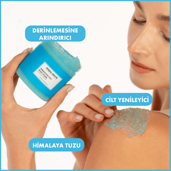Maruderm Himalaya Tuzu Vücut Peelingi | Squalane + Hindistan Cevizi Yağı  250 ml