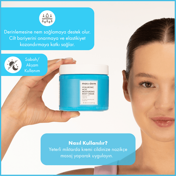 Maruderm Hyaluronic Acid Moisturizing Body Cream 400 ml